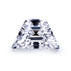 Pietra di Moissanite tagliata trapezoidale a forma di barca personalizzata con gemme di Baifu - Product Image 1