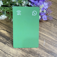 CR80 plastik programlanabilir NFC dokunun sosyal medya kartları yapış sohbet Instagram Facebook WhatsApp NFC kartvizit