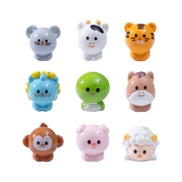 Micro-paysages créatifs, adorables jouets en peluche représentant les douze animaux du zodiaque chinois, accessoires décoratifs DIY, mini présentoir de bureau