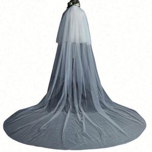 Voile de mariée longue cathédrale avec peigne, double couche, bord coupé, marque USA Mairun823, origine Chine, délai d'échantillon 7 jours, en stock - Product Image 5