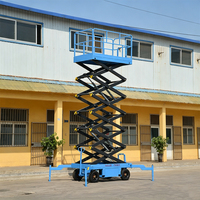Mobile Hydraulische Scherenhebebühne für den Außeneinsatz mit Elektrischem Hubantrieb, Vier Stabilisierungsbeinen und Kippschutz für Höhenarbeiten