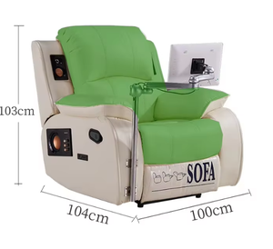 Poltrona Reclinabile Elettrica Massaggiante Confortevole, Sedia Singola Multifunzionale per Soggiorno e Camera da Letto - Product Image 2