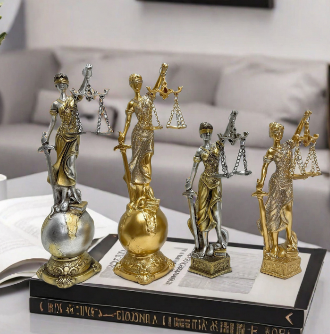 Retro Goddess Justice Greek Justice Resin Statue Art Deco Design Portable Eco-Friendly Home Decoration Desk Large Living Room · image 4