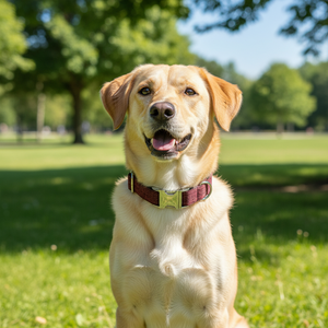 Ayarlanabilir kayış ile fabrika toptan kişiselleştirilmiş tüvit köpek tasması özel gravür logosu şık Pet yaka - Product Image 1