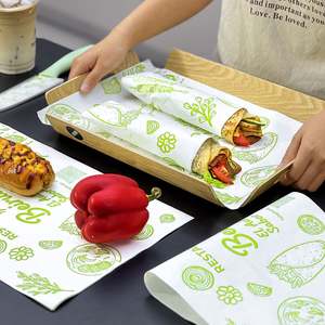 Custom Disposable Oil Proof <b>Paper</b> Hamburger Fried Chicken <b>Paper</b> Food Grade Sheets Greaseproof <b>Wrapping</b> Sandwich <b>Paper</b> - Product Image 6