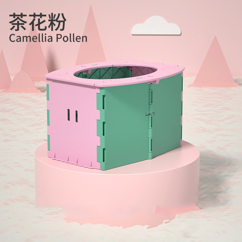 Bloc de couleurs vert et rose