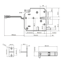Serrure magnétique 12V 2A pour casier de marché, loquet électrique pour meubles avec retour de signal, solution de rangement pour tiroirs