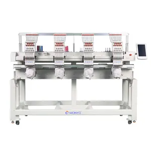 4 head 12 colors computer embroidery machine with wilcom software