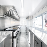 Camión de Comida/Food Truck de Acero Inoxidable 304 con Acabado Espejo, para Helados, Cafetería, Pizza, con Cocina Completa