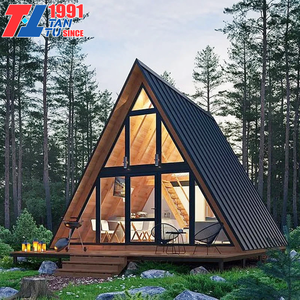 Case Prefabbricate a Forma Triangolare 20ft Casa a Telaio in Alluminio Casa Triangolare di Lusso per Hotel Casa Prefabbricata - Product Image 6