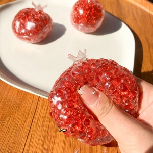 Pomegranate Squishy <b>Toy</b> Transparent Slow Rising Squeeze <b>Toy</b> Stress Relief Sensory Fidget <b>Toy</b> <b>for</b> Kids <b>Adults</b> - Product Image 1