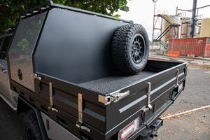 Mutfak buzdolabı kiler ve portbagaj ile kamp alüminyum araç için canopy gölgelik ve tepsi - Product Image 3