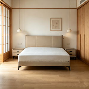 <span class=keywords><strong>Letto</strong></span> Morbido Bicolore in Pelle Bovina con Superficie in Vera Pelle, Telaio in Metallo Regolabile, Design Ecologico per <span class=keywords><strong>Camera</strong></span> <span class=keywords><strong>da</strong></span> <span class=keywords><strong>Letto</strong></span> Giovanile Moderna - Product Image 5