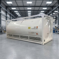 Conteneur-citerne ISO T75 de 20 pieds pour le stockage cryogénique d'argon liquide, LOX, LIN, LN2O, LCO2