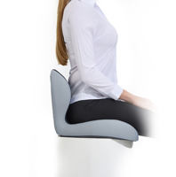 Coussin Orthopédique Premium en Mousse à Mémoire de Forme, Antistatique, Matelassé et Respirant pour Voiture et Bureau, Soutien Dorsal