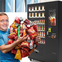 Nouvelle Arrivée Distributeurs Automatiques de Snacks Allemands en Gros Distributeurs de Boissons Gazeuses et de Sodas en Bouteille pour Intérieur avec Lecteur de Carte