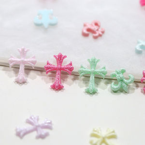 H129 カラフル マカロン クロス DIY ネイルアート アクセサリー 50個セット 3D レジン チャーム マニキュア ジュエリー デザイン ネイルデコレーション - Product Image 5