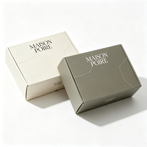 Caja de Regalo Plegable de <span class=keywords><strong>Alta</strong></span> <span class=keywords><strong>Costura</strong></span>, Tipografía <span class=keywords><strong>Francesa</strong></span> Moderna y Patrones Troquelados para Cajas de Empaque de <span class=keywords><strong>Marcas</strong></span> Premium Personalizadas - Product Image 1
