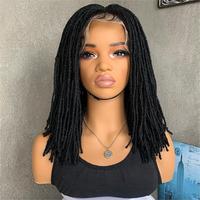 Perruque synthétique tressée Blue ZOO 14 pouces, fausses locks, dreadlocks, densité 180%, fibre haute température pour femmes