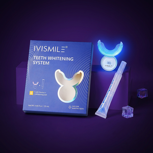 Nuovo Kit Professionale per Sbiancamento Denti con Luce LED Rossa e Blu, Timer Intelligente, Gel Personalizzato da 25 ml, Portatile e Wireless - Product Image 1