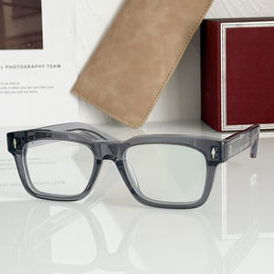 Lunettes unisexes de luxe et tendance, faites à la main, en acétate surdimensionné, monture carrée à bordure complète, à la mode - Product Image 6