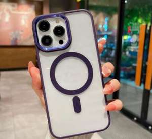 Coque de téléphone magnétique anti-rayures galvanisée antichoc pour <span class=keywords><strong>iPhone</strong></span> 15/14promax - Product Image 6