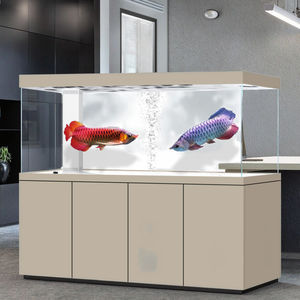 Acuario <span class=keywords><strong>de</strong></span> Cristal Ultra Transparente con Filtro Ecológico en la Parte Inferior para Sala <span class=keywords><strong>de</strong></span> Estar y <span class=keywords><strong>Entrada</strong></span> del Hogar, Diseño Abierto - Product Image 6