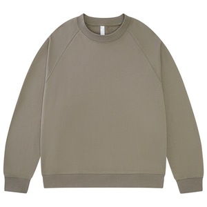 Sweat-shirt personnalisé unisexe Pull en coton noir surdimensionné à col rond pour homme - Product Image 1