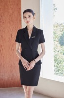 Seragam Resepsi Keunggulan Layanan Wanita Setelan Bisnis Profesional Hotel Resepsionis Pakaian Kerja Perhotelan