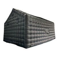 Tente de Soirée Gonflable Extérieure avec Tapis de Sol 8x8x4m, Gonflable par Souffleur, Portable pour Location