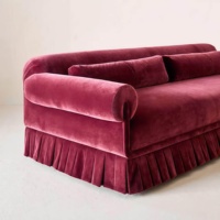 Ensemble de housses de canapé élastiques en velours avec design moderne, durables et écologiques pour salon/hôtel/villa