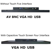 Moniteur LCD à cadre ouvert HD 27 pouces avec écran tactile capacitif LED 1920x1080, interface VGA/USB, usage professionnel