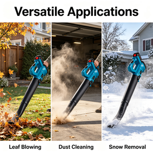 <span class=keywords><strong>Souffleur</strong></span> de jardin sans fil professionnel industriel 21V, batterie rechargeable 3.0Ah, débit d'air 13m/s, balayeuse de feuilles, machine de nettoyage de la neige - Product Image 3