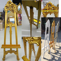 Nouvel Arrivage Professionnel : Chevalet de Mariage Classique Européen Sculpté en Résine, Support d'Exposition Orné pour Extérieur