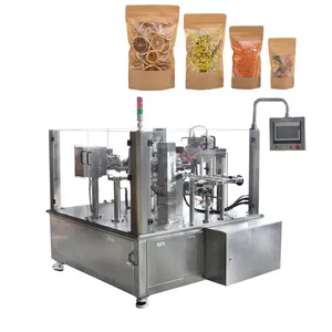 Multi-Function Dry Food Nut Coffee Bean Seed Automatic Vacuum Premade Pouch Doypack Packing Machine