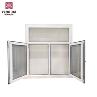 Fenêtre à charnières latérales/fenêtres à charnières et à battants/fenêtre inclinable en PVC série 60/guangzhou