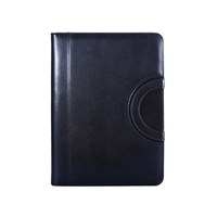 Classeur en cuir multifonctionnel A4 avec sac à fermeture éclair Classeur à anneaux pour directeur d'entreprise avec poches à pince pour ordinateurs portables