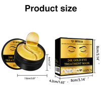 OEM/ODM 24K Gold Eye Mask Hydratant Nourrissant Eye Skin Care Réutilisable Anti-Rides Caractéristiques Ingrédients Acide Hyaluronique Collagène