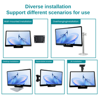 Sistema de Visualización de Pedidos para Cocina KDS de 15.6 Pulgadas, Pantalla POS para Restaurante, Panel Táctil Impermeable sin Ventilador, Sistema Operativo Dual Android Windows