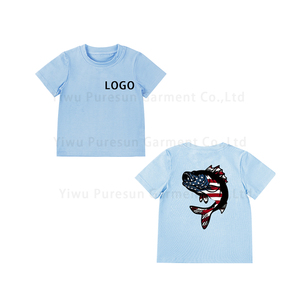 <span class=keywords><strong>เสื้อ</strong></span>ยืดเด็กผู้ชายพิมพ์ลายโลโก้<span class=keywords><strong>เสื้อ</strong></span>ยืดแขนสั้นด้าน<span class=keywords><strong>หลัง</strong></span>สำหรับเด็กผู้ชาย - Product Image 2