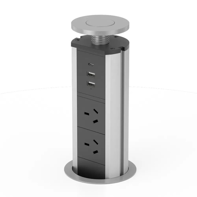 Office Power Embedded Plug With Usb Port Pop up Desktop Socket