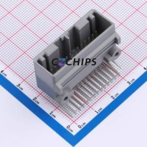 K137635WR-2x14B-PTSN Automotive Connector Bent Lead Through Hole Connector 28P 2.2mm 2 Right Angle Insert - Product Image 1