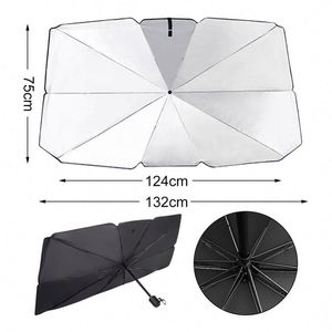 Parasol de voiture pliable personnalisé inversé, mini, de poche, intelligent, en forme de bouteille de vin, portable, avec parapluie promotionnel personnalisé - Product Image 3