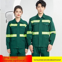 Ensemble de vêtements de travail haute visibilité pour hommes, 65 % polyester 35 % coton, uniformes d'usine résistants à l'abrasion pour la route