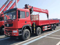 Camion-grue de qualité industrielle de 10 tonnes avec des performances stables, hauteur de levage de 14,5 m et garantie d'un an