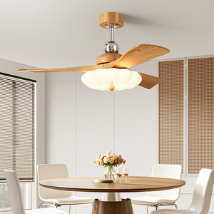 Ventilateur de plafond intelligent <span class=keywords><strong>avec</strong></span> éclairage LED et télécommande Bluetooth, design européen, en bois Alexa, <span class=keywords><strong>avec</strong></span> pales de 42/47 pouces - Product Image 2