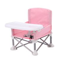 Chaise pliante portable pour bébé, chaise de repas d'extérieur en plastique pour la plage