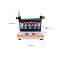 DXW-2500 Fonction d'affichage numérique Mélangeur vortex multi-tubes de laboratoire Mélangeur vortex Mélangeur Outils oscillants