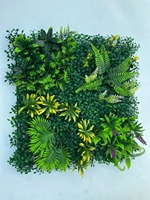 Toile de fond verticale en plastique UV pour jardin extérieur, plante artificielle verte factice