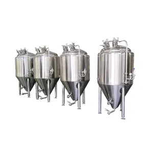 200 litro 500 litri in acciaio inox conico fermentatore birra unitank per la vendita